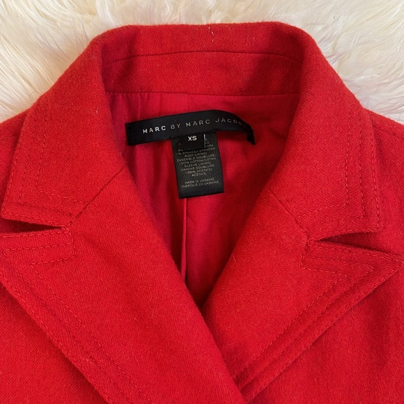 Classic Red Blazer Coat Marc by Marc Jacobs size XS - Picture 2 of 11